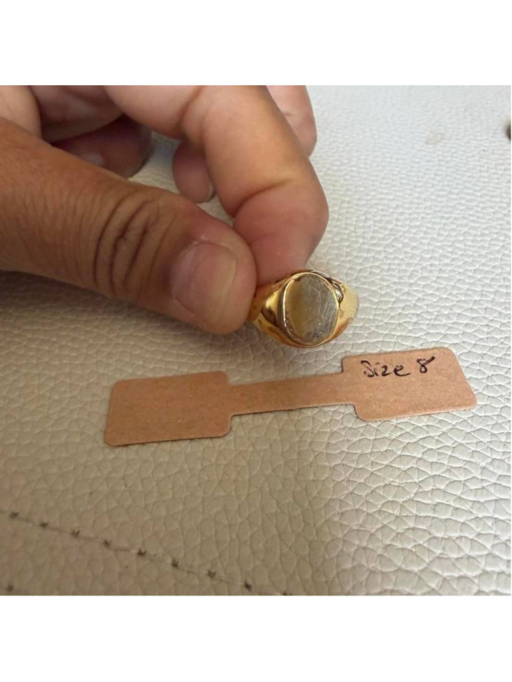 #jcrew signet ring size 8 #engraved #oval